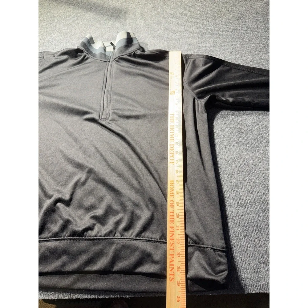 Hawke & Co Performance Golf Mens Large Black Quarter Zip Pullover Fleece HSW3189
